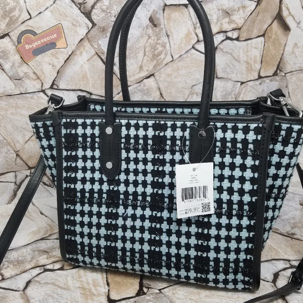 #bagsavenue fast ship new Ella Small Tote Crossbody in Tweed Fabric Kate Spade - Picture 6 of 11